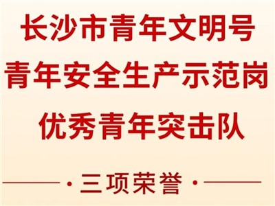 威勝集團榮獲共青團長沙市委“號手崗隊”建功大競賽三項榮譽